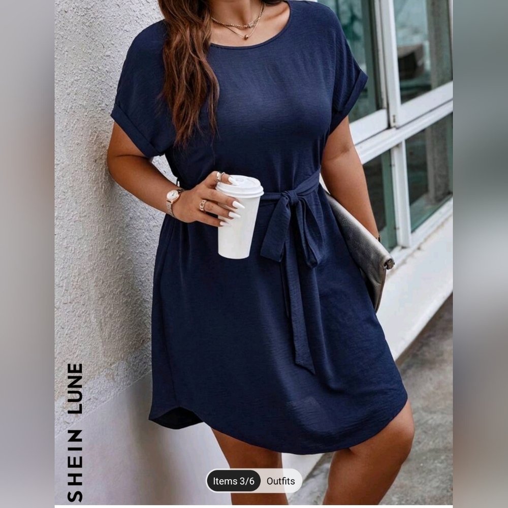 Navy blue dress